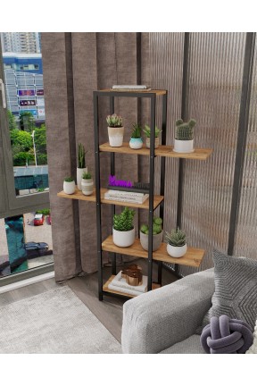  ÇİÇEKLİK RAF SAKSI DÜZENLEME 5 RAFLI MODERN VİTRİN